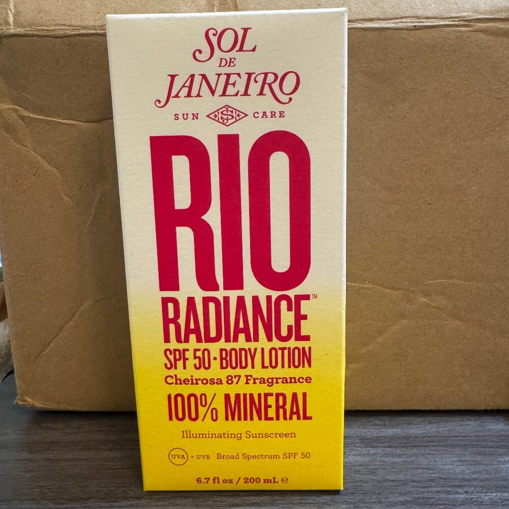 Sol De Janeiro Rio Radiance SPF 50 body lotion illuminating sunscreen